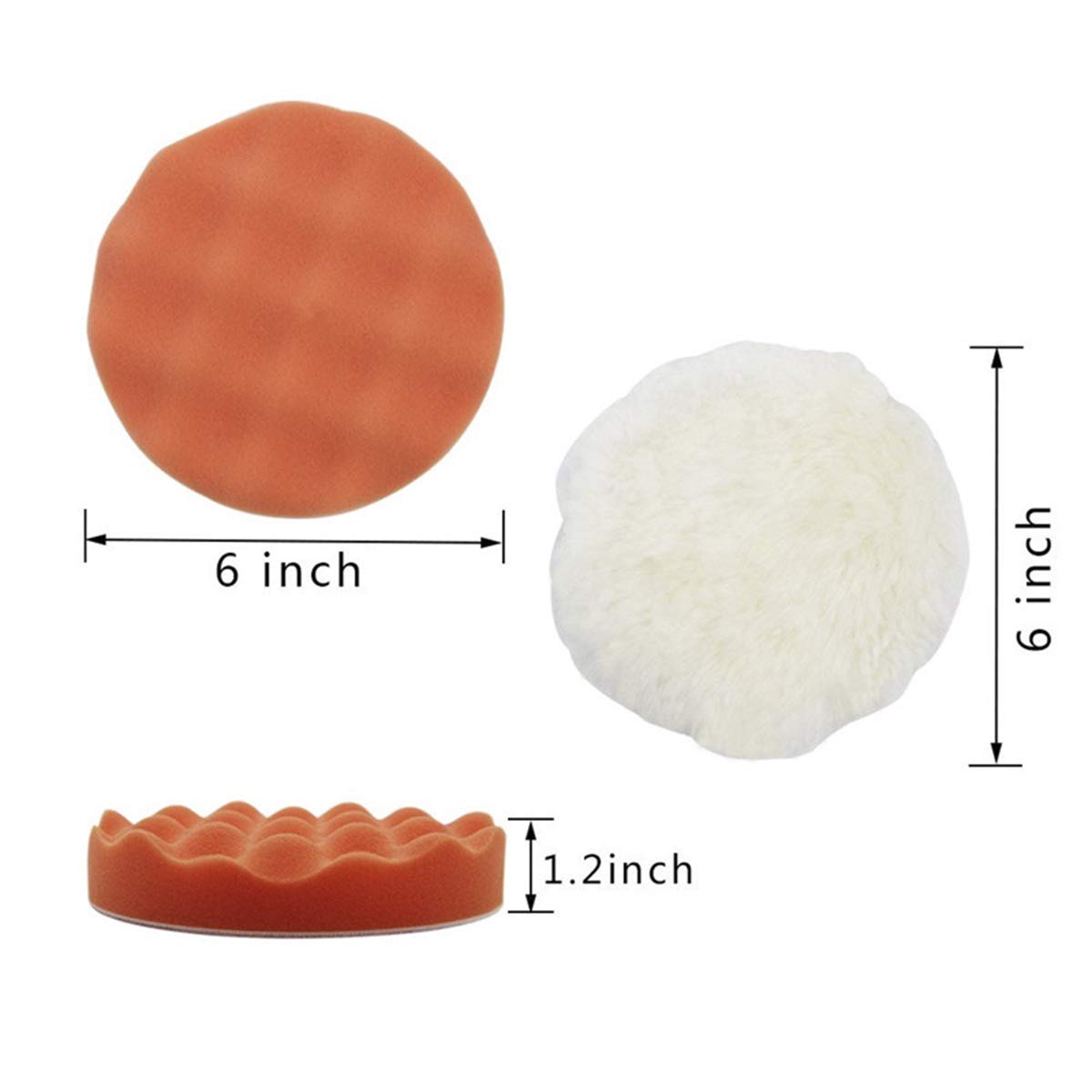 3/5/6Inch Sponge Polishing Pad - Polish Pad Set Buffer ulasan dan harga