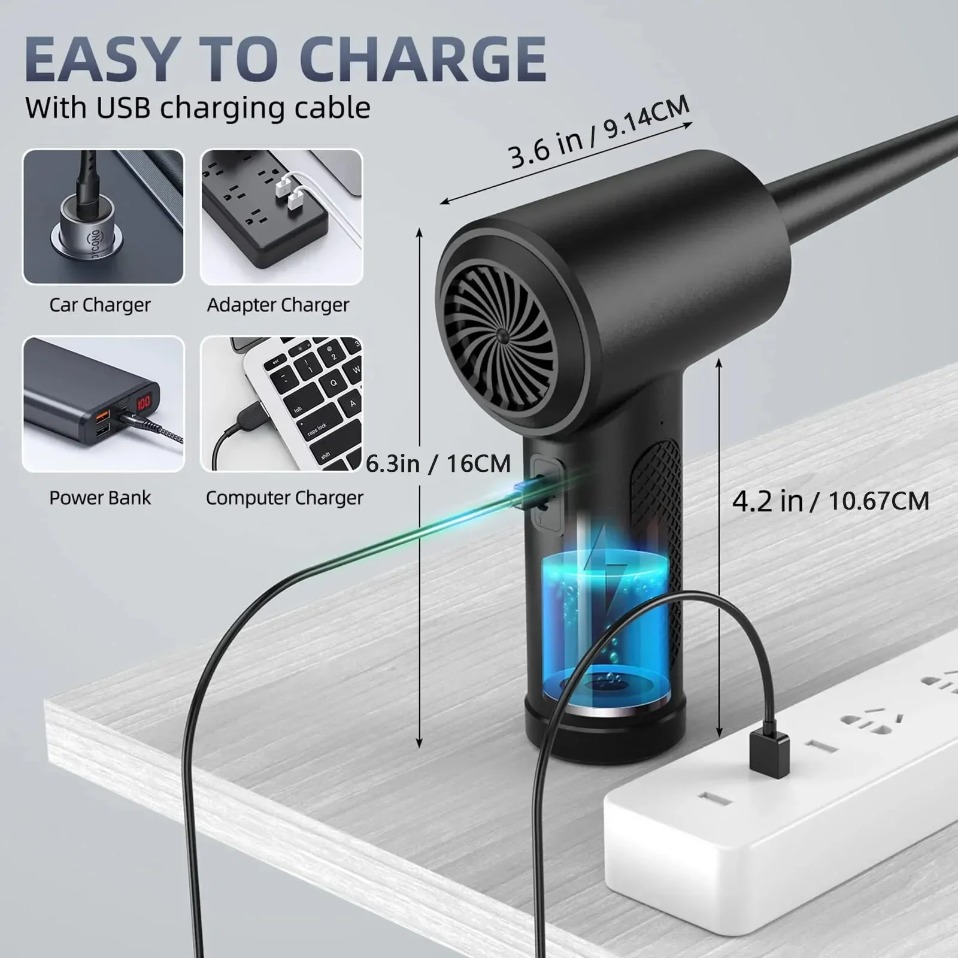 Electric Wireless Air Duster C - Dryer Car Blower ulasan dan harga